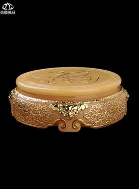 观音弥勒佛像工艺品，长方形佛像饰品，增高垫底座，白色大理石