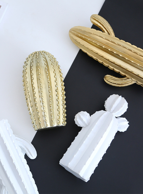 北欧简约仙人掌摆件创意家居装饰品客F厅卧室电视柜仙人柱摄影道