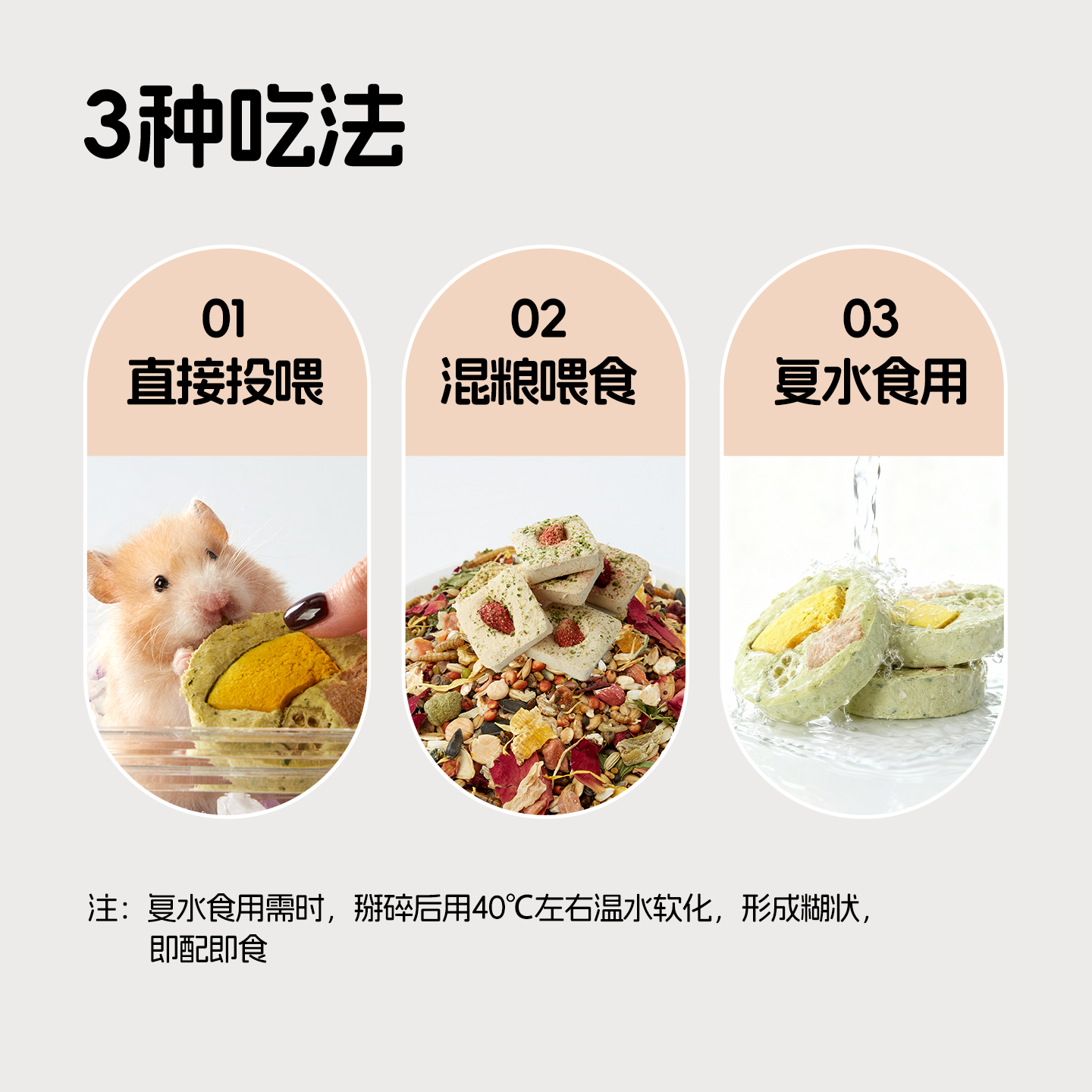 新派宠物仓鼠零食草莓葫芦巴籽冻干时蔬饼金丝熊磨牙健齿低糖食物,淘宝优惠券,粉丝福利购,淘宝优惠卷