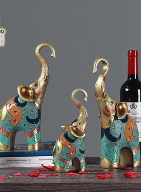 欧式大象摆饰情侣象一对客厅摆设电视柜酒柜玄关饰品结婚礼品创意