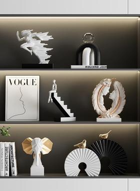 设计师艺术摆件酒柜装饰品轻奢高档新家客厅电视柜工艺礼品摆饰乔