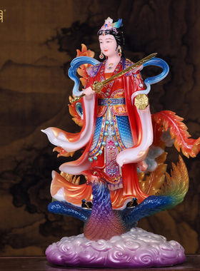 汉白玉九天玄女娘娘佛堂供奉像