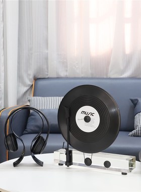 欧式创意水晶相机留声机艺术摆件客厅电视柜玄关办U公室家居装饰