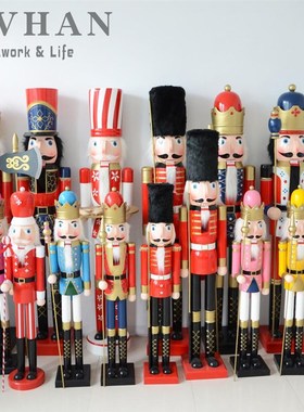 180cm直销胡桃夹子国王士兵王子1米8特大型商场婚礼宴会摆台摆件