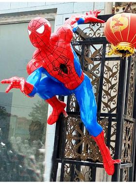 户外大型蜘蛛钢铁侠玻璃钢雕塑 电影院房地产商场游戏厅落地摆件