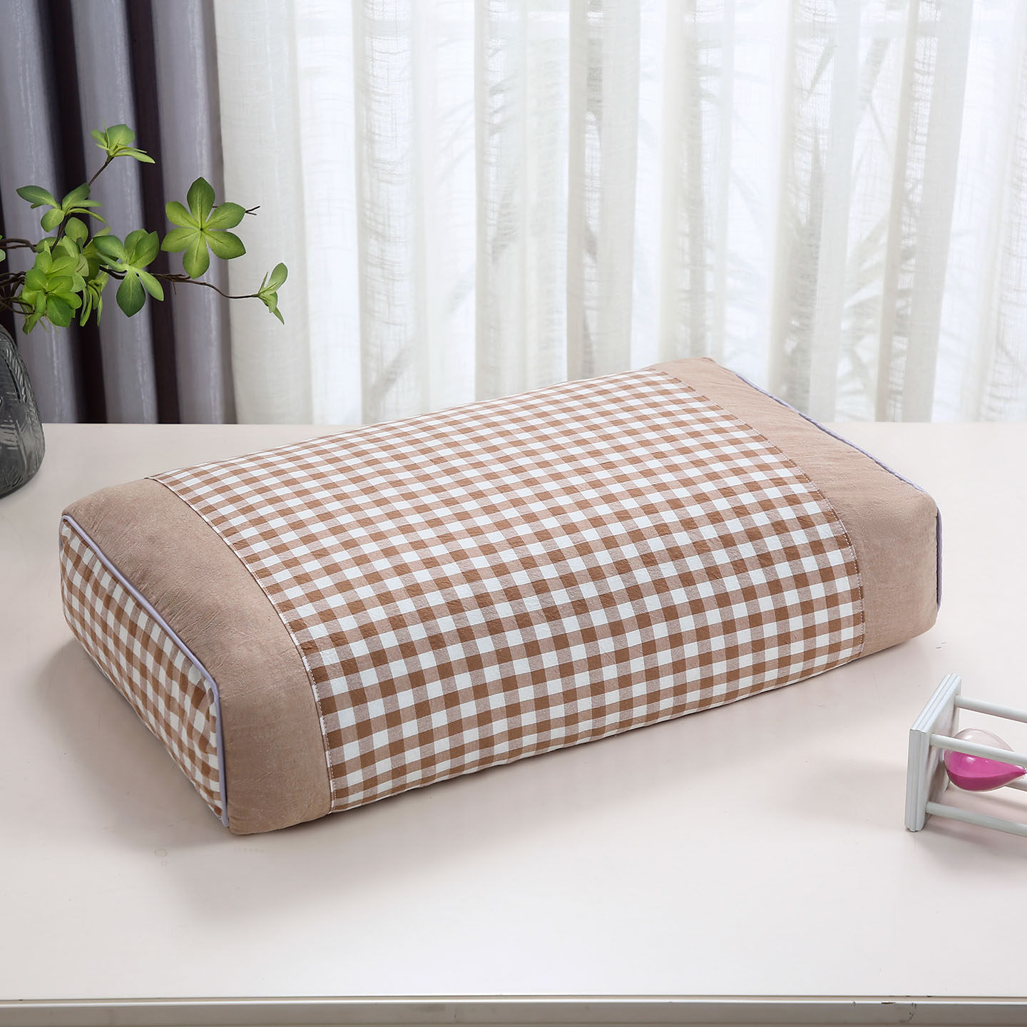 全荞麦皮枕头舒适睡眠护颈椎枕单人不塌陷带加厚枕套硬高枕芯一对,淘宝优惠券,粉丝福利购,淘宝优惠卷