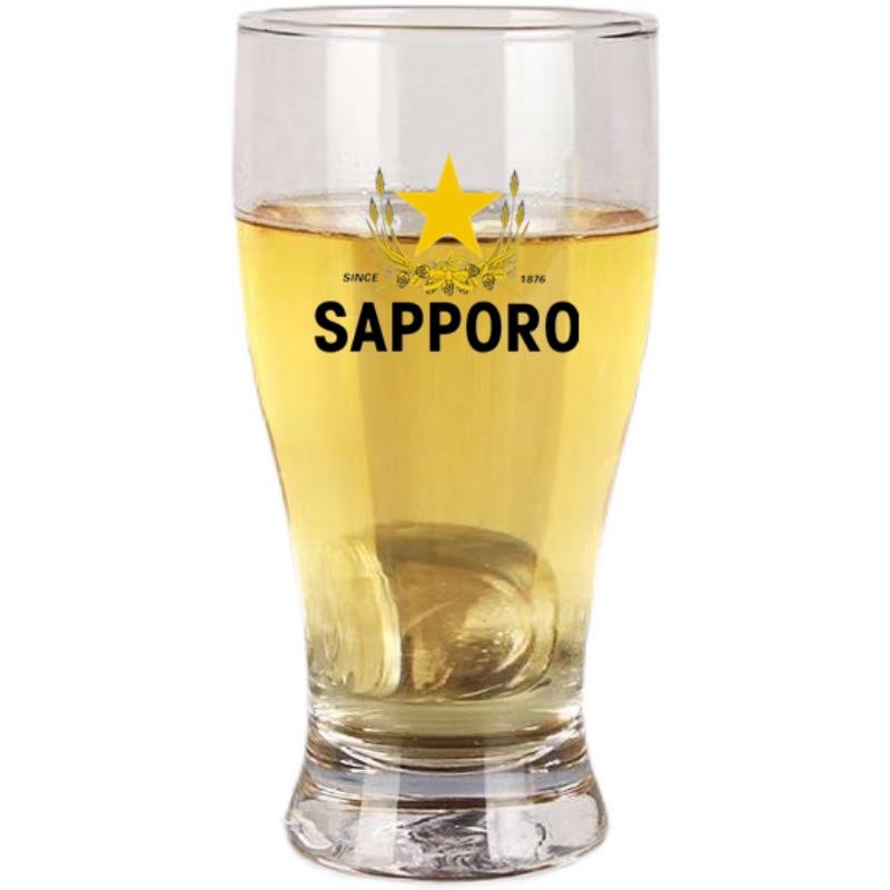 日式生啤杯SAPPORO三宝乐啤酒杯专用杯精酿啤酒扎啤杯可定制LOGO - 图3