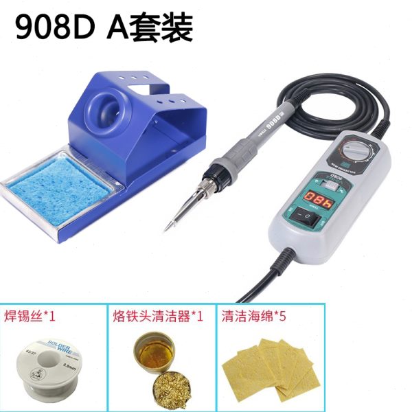 谊华908D大功率电烙铁 便携式恒温电烙铁 内热式可调焊台维修套装 - 图0