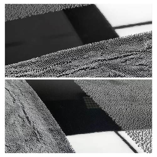 小辫子收水双面吸水怪兽毛巾蝌蚪布加厚擦车布洗车汽车专用抹布 - 图0