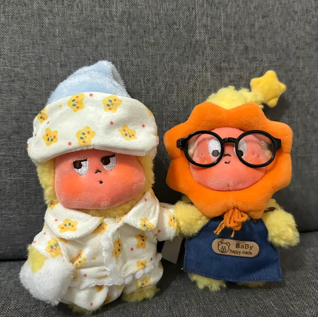 labubu娃衣拉布布星星人小哈欠衣服坐坐派对搪胶玩偶公仔睡衣系列 - 图0