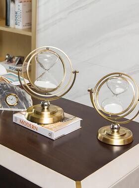 北欧创意轻奢沙漏摆件客厅酒柜家居软装饰品办公室书房简约工艺品