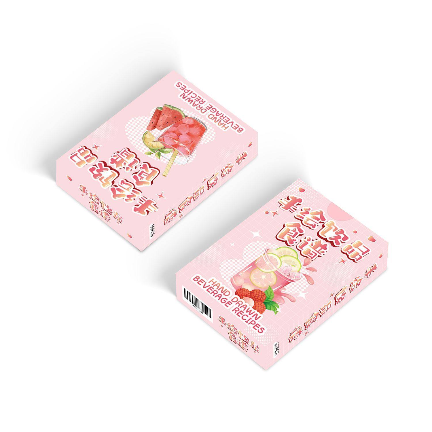 55张手绘饮品食谱小卡特色美食食物家饮品DIY创意简约卡片LOMO卡,淘宝优惠券,粉丝福利购,淘宝优惠卷