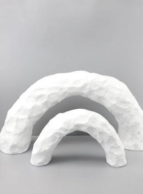 现代简约创意树脂几何艺术摆件客厅样板间酒柜电视柜家居软装饰品