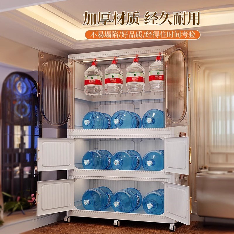 简易衣柜卧室家用j免安装折叠衣服收纳柜储物柜子塑料儿童衣橱组 - 图2