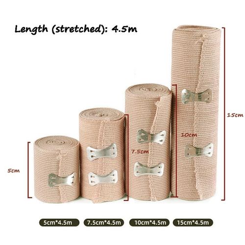 1 Roll of Skin Color High Elastic Bandage Elastic Tendon Ban - 图1
