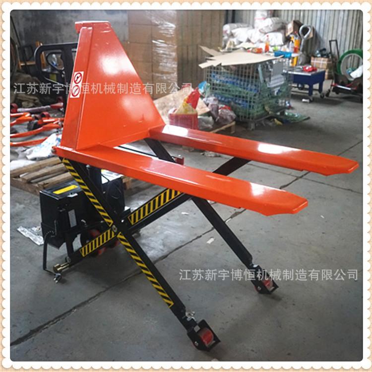 江苏电动高升程托盘车剪叉式堆高搬运机电动智能升高地牛 - 图0