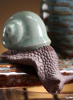 小型鱼缸自动循环流水转运生财桌面喷泉创意摆件开业送礼