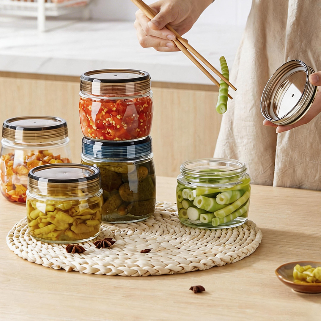 食品级玻璃密封罐子泡菜腌菜茶叶白糖蜂蜜专用空收纳盒储存储物瓶