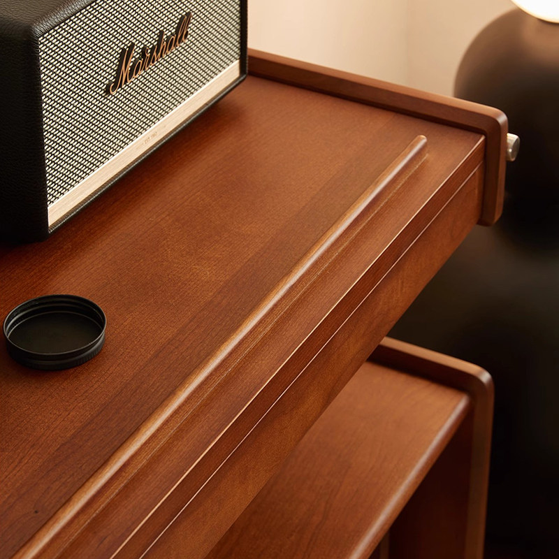 中古风实木可移动沙发边柜边几杂志柜复古客厅边柜实木床头柜收纳,淘宝优惠券,粉丝福利购,淘宝优惠卷