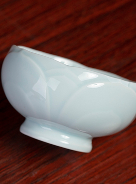 莲花供水杯陶瓷观音菩萨圣水杯佛像净水杯佛前供杯贡杯供水的杯子