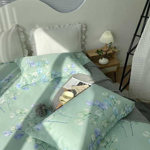 夏季竹纤维软凉席单件冷感床单空调不起球凉爽不沾身可水洗睡单 - 图2