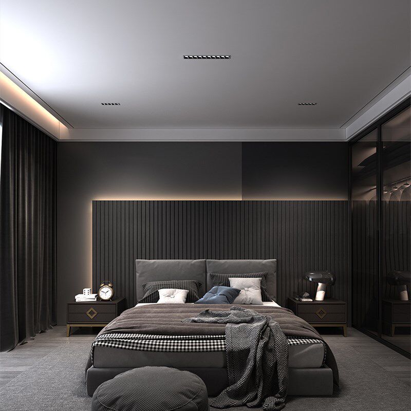 LED格栅线条灯家用无主灯暗装多眼嵌入式客厅方形长条五十头射灯,淘宝优惠券,粉丝福利购,淘宝优惠卷