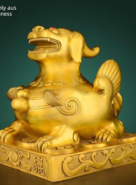 铜皮绣饰品铜方底皮绣吸引财富家居客厅入口办公室店铺开业礼品