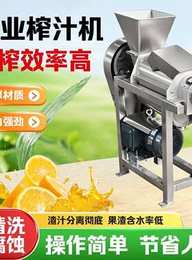 工业刺梨大型榨汁机柠檬波萝梨子破碎压榨机商用水果果蔬榨汁设备