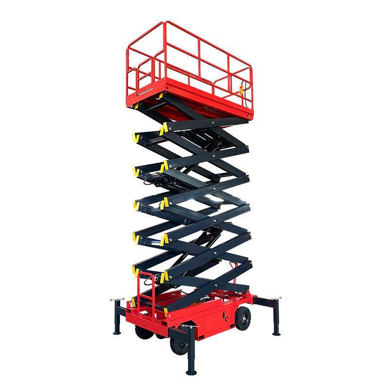 牵引式剪叉升降平台插电式升降车升高4-18米移动式电动液压升降机,淘宝优惠券,粉丝福利购,淘宝优惠卷