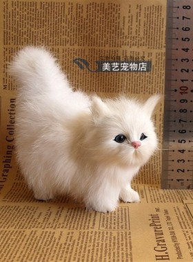 仿真猫咪场景动物摆件闺蜜结婚礼品创意diy家居安装客厅摆件饰品