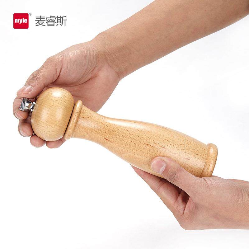 myle胡椒花椒海盐磨研磨器手动榉木研磨瓶黑胡椒调料瓶,淘宝优惠券,粉丝福利购,淘宝优惠卷