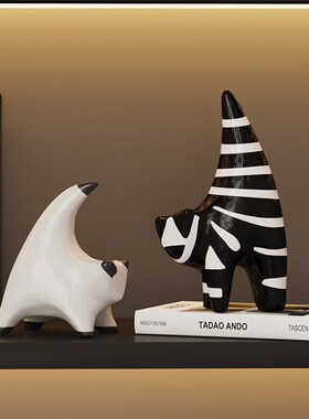 高端小众电视柜壁龛摆设客厅样板间高级感软装饰品设计师酒柜摆件