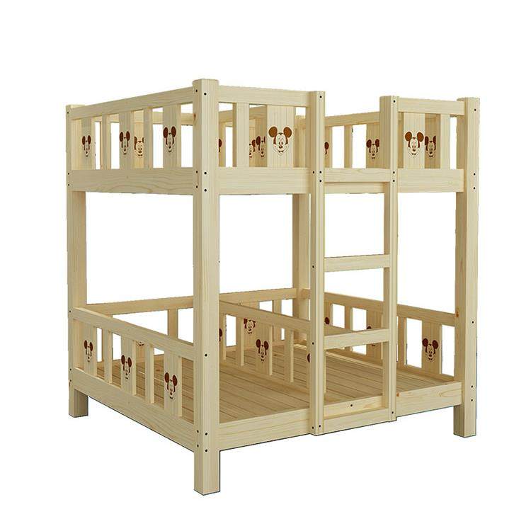 幼儿园实木床双层上下铺四人高低床儿童午休睡床小学生松木午托床,淘宝优惠券,粉丝福利购,淘宝优惠卷
