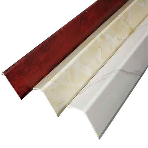 石塑PVC护角护墙角免打孔自粘直角条收边条压边仿大理石纹路阳角 - 图3