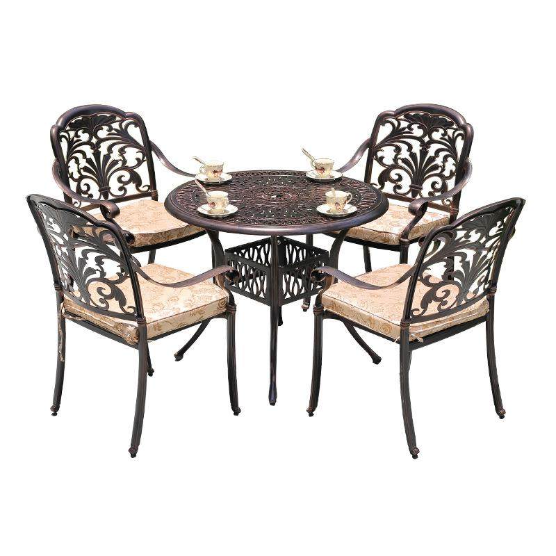 铸铝户外桌椅组合别墅庭院室外花园椅子简约露台阳台休闲桌椅套装,淘宝优惠券,粉丝福利购,淘宝优惠卷