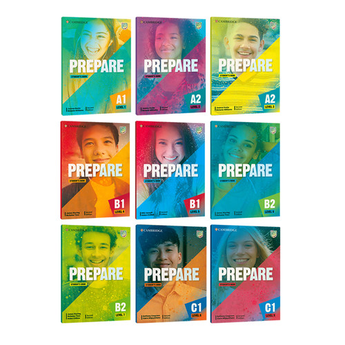 【原版正品】进口第二版prepare1-9级别剑桥国际少儿英语考级教材剑桥出版社Cambridge A1 A2 B1 B2备考剑桥中学英语考试教材PTE - 图0