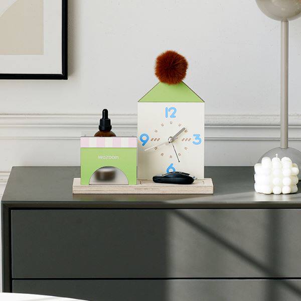 Wozoom house entrance storage ornaments living room desktop decorations storage tray creative clock placement style