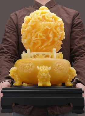 招财九转乾坤鼎摆件时来运转九龙鼎送领导高档Q装饰品公司开业礼