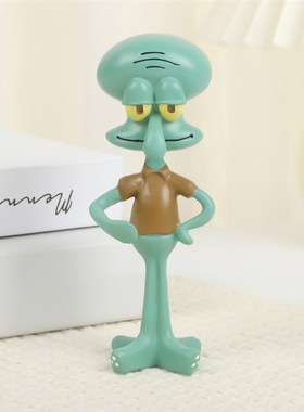 章鱼哥笔托 桌面高颜值创意收纳笔架 生日礼物桌面卡通摆件置物架