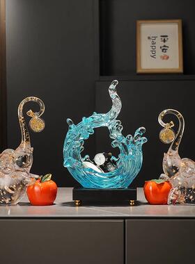 风水气入口钥匙储物摆件现代无障碍豪华客厅家装乔迁礼物