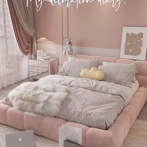 【首单直降】泡芙公主床奶油风榻榻米科技布艺储物床主卧室双人床,淘宝优惠券,粉丝福利购,淘宝优惠卷