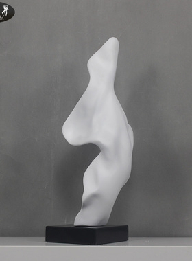 雕塑摆件抽象艺术摆设现代软装饰品玻璃钢家居样板房客厅创意定制