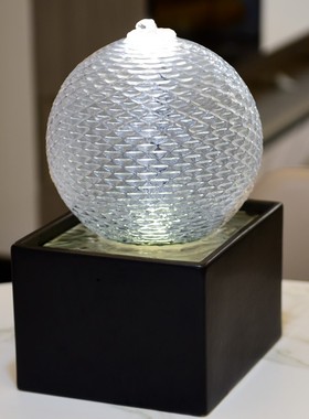 客厅喷泉流水器摆件现代创意家居好物办公室电视柜玄关桌面装饰品