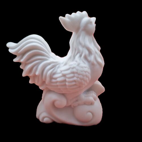 十二生肖鸡羊蛇仿石雕汉白玉工艺品属相生肖鸡羊蛇摆件家装饰品 - 图3