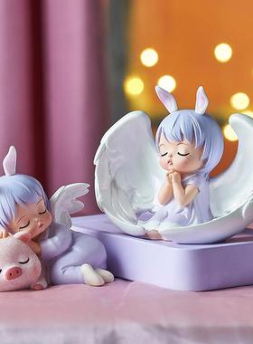 ins女孩儿童床头柜书桌房间装饰品摆件卧室治愈系小物件新年礼物