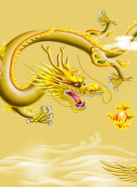 龙凤呈祥卷轴画办公室客厅丝绸画横幅龙飞凤舞挂画龙凤戏珠招财画