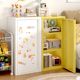 Wrought iron storage cabinet living room snacks children floor-standing storage cabinet cream style bedroom bedside table iron clip cabinet