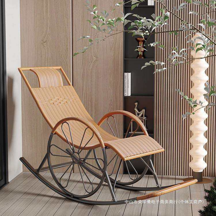 夏季藤椅摇椅家用摇摇椅大人逍遥椅老人阳台休闲躺椅藤编懒人椅子,淘宝优惠券,粉丝福利购,淘宝优惠卷