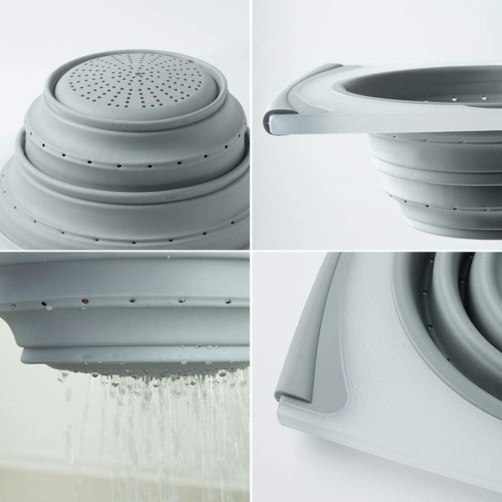 多功能水槽切菜板家用伸缩切水果蔬菜砧占板厨房小案板沥水收纳篮 - 图2