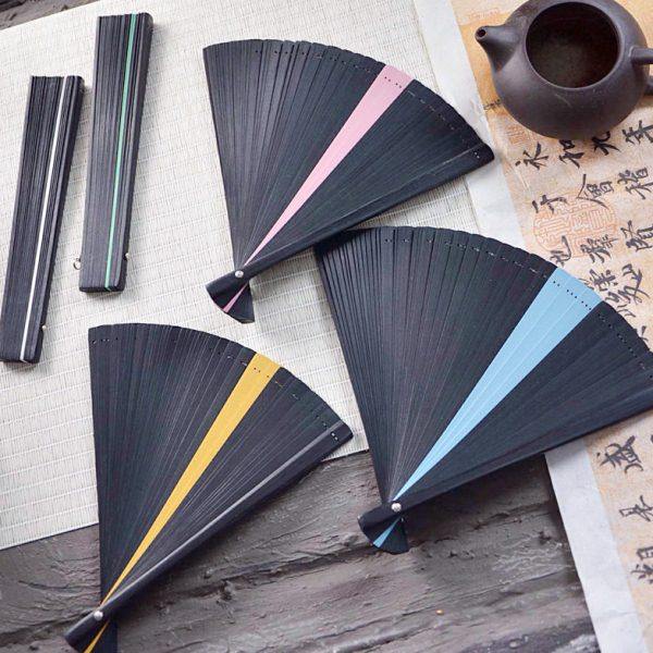 日式中国风全竹扇子折扇镂空古风女士折叠扇手工小5寸舞蹈扇黑,淘宝优惠券,粉丝福利购,淘宝优惠卷